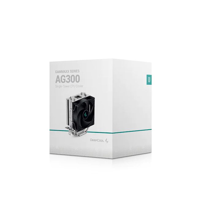 Кулер для процессора, Deepcool, AG300 R-AG300-BKNNMN-G, Intel 1851/1700/1200/115х и AMD AM5/AM4, 150W, 92мм, 500- 3050±10% об/м, 36,75CFM,  30,5dB(A), 4pin, 119х77х129мм, Серебристый