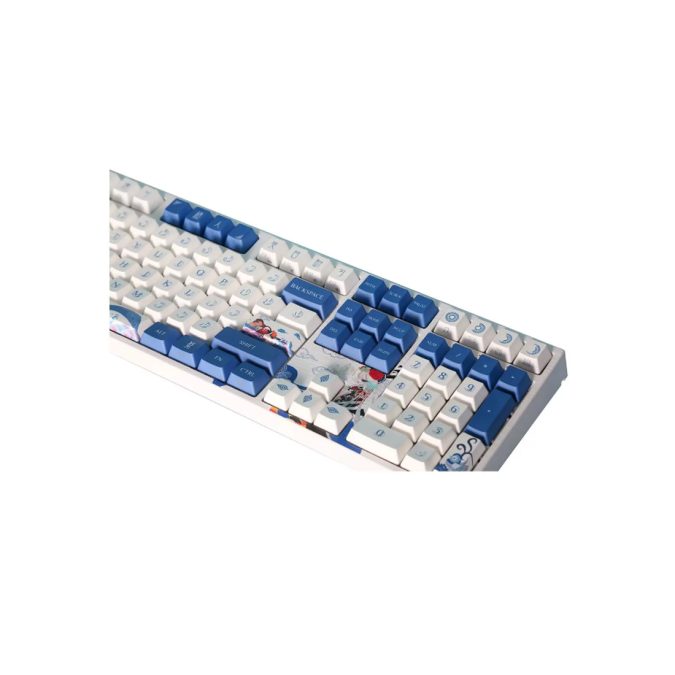 Клавиатура, Varmilo, Lovebirds-I, VEM108, A36A002B0A3A06A003, Varmilo EC V2 Rose Switch, 108 клавиш, Механическая, Подсветка - Белая, Hot-Swap - Нет, Проводная, Type-C, 505*215*65 мм, Англ/ Рус, Голубой