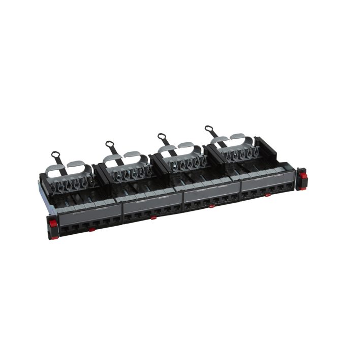 Патч Панель укомплектованная, Legrand, 033750, LCS3, 24RJ45, UTP, Категория 5e, 19" (1U), 24 Порта