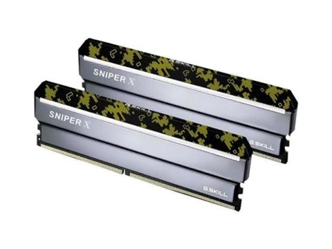 Комплект модулей памяти, G.SKILL, SniperX F4-3200C16D-16GSXKB (Kit 2x8GB), DDR4, 16GB, DIMM , Черный