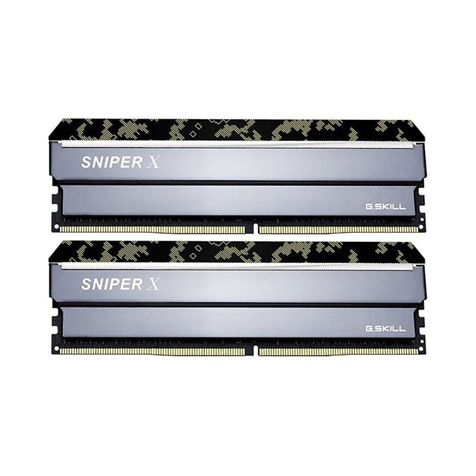 Комплект модулей памяти, G.SKILL, SniperX F4-3200C16D-16GSXKB (Kit 2x8GB), DDR4, 16GB, DIMM , Черный