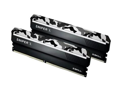 Комплект модулей памяти, G.SKILL, SniperX F4-3200C16D-16GSXWB (Kit 2x8GB), DDR4, 16GB, DIMM , Черный