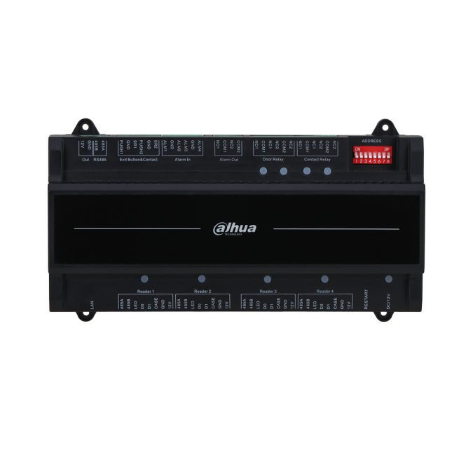 Сетевой контроллер, Dahua, DHI-ASC2202B-D (12В), Контроллер доступа для 2 дверей и 2 направлений