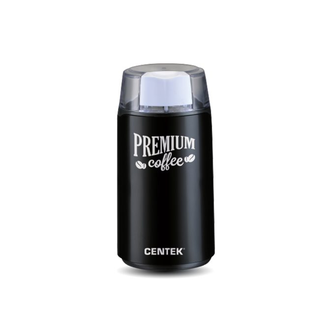 Кофемолка, Centek, CT-1360, 250Вт, 45 г, 5 чашек ароматного кофе, Прозрачная крышка, Черный
