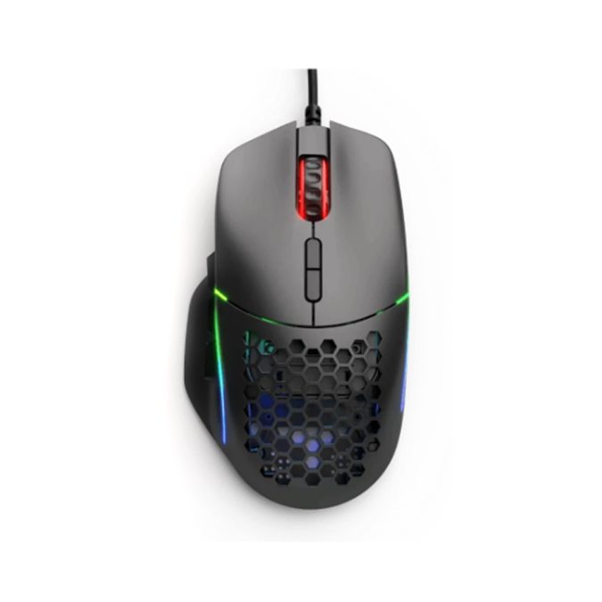 Компьютерная мышь, Glorious, Model I, GLO-MS-I-MB, Игровая, Оптическая, Проводная, Glorious BAMF Sensor, 19000 DPI, 400 IPS, 50G, 1000 Hz, RGB, 9 кнопок, Длина провода 2м, Черный