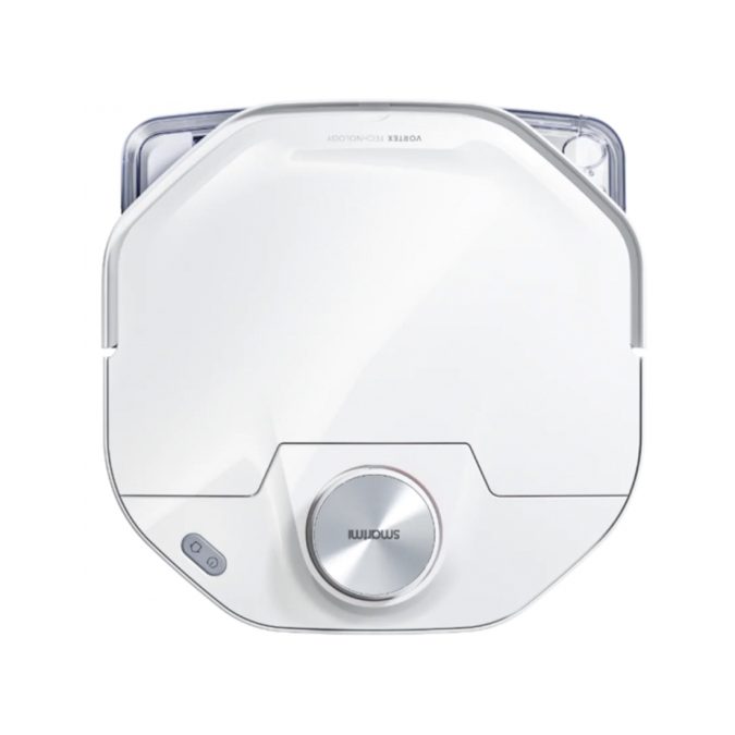Робот-пылесос, Smartmi, VortexWave Robot Vacuum Cleaner/ZNXDJQR01ZM, Функция влажной уборки, LDS навигация, Мощность всасывания 4000 Па, Батарея 5200 мАч, Площадь уборки до 98 м, Голосовые уведомления, Белый