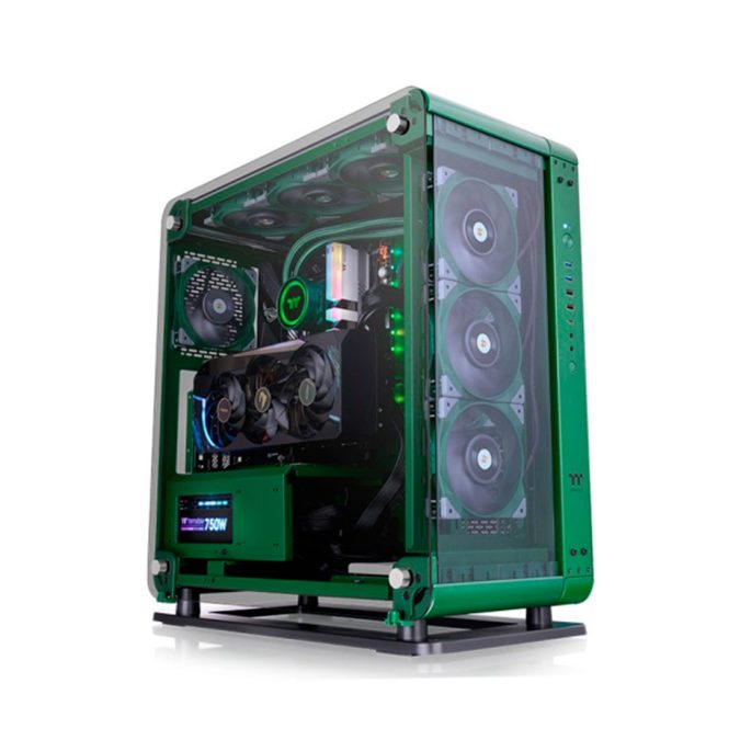 Компьютерный корпус, Thermaltake, Core P6 TG Racing Green, CA-1V2-00MCWN-00, Mid Tower, ATX/M-ATX/Mini-ITX/CEB, Type-C*1, USB 3.0*2, USB 2.0*2, HD Audio, Высота процессорного куллера до 180мм, Длина VGA до 458мм, 4*3,5"/8*2,5", Сталь, 3*Закаленное стекло 4мм, 565*255*530мм, Без Б/П, Зеленый