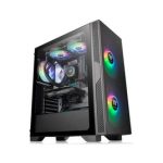 Компьютерный корпус, Thermaltake, Versa T25 TG, CA-1R5-00M1WN-00, Mid-Tower, M-ATX/Mini-ITX/ATX, USB 3.0*1, USB 2.0*2, HD-Audio, 1*120мм вентилятор, Максимальная длина видеокарты 300мм, Максимальная высота процессорного кулера 150мм, 2*3,5"/4*2,5", Сталь, 4мм Закаленное стекло*2, 416*210*477мм, Без Б/П, Чёрный