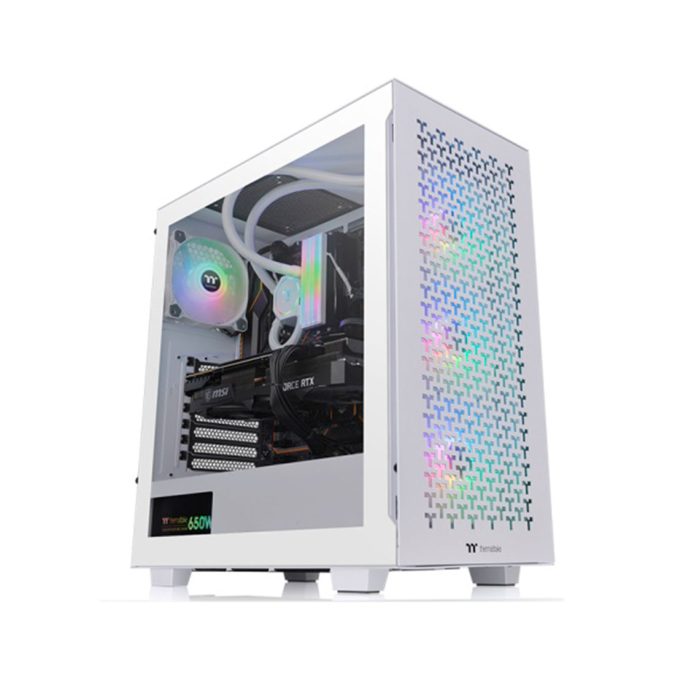 Компьютерный корпус, Thermaltake, V350 TG ARGB Air Snow, CA-1S3-00M6WN-03, Mid Tower, ATX/M-ATX/Mini-ITX, USB 3.2 (Gen 2) Type-C*1/USB 3.0*2, HD Audio, 3*120мм ARGB fan /1*120мм Turbo fan, Высота процессорного куллера до 160 мм, Длина VGA до 390 мм, 2*3.5"/ 5*2.5", Сталь, Закаленное стекло*1, 475*220*461мм, Без Б/П, Белый