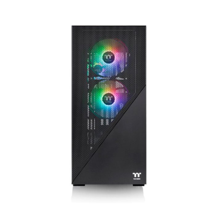 Компьютерный корпус, Thermaltake, Divider 370 TG ARGB, CA-1S4-00M1WN-00, Mid Tower, ATX/M-ATX/Mini-ITX/E-ATX, USB 3.0*2, HD Audio*1, 3*120мм ARGB PWM fan, Высота процессорного куллера до 170 мм, Длина VGA до 400 мм, 2*3.5"/ 4*2.5", 491*220,3*469,1мм, Сталь, 3мм Закаленное стекло, Без Б/П, Чёрный