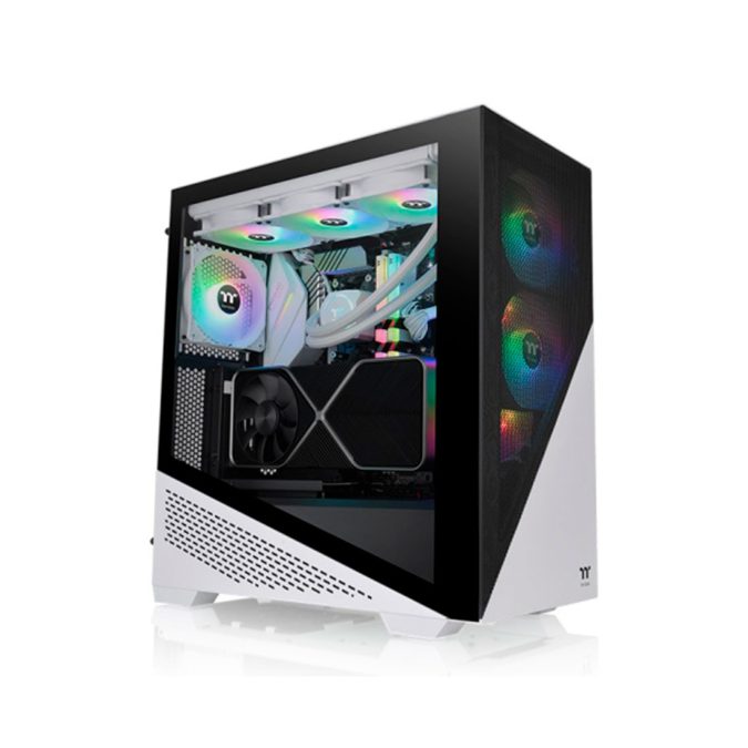 Компьютерный корпус, Thermaltake, Divider 370 TG ARGB Snow, CA-1S4-00M6WN-00, Mid Tower, ATX/M-ATX/Mini-ITX/E-ATX, USB 3.0*2, HD Audio*1, 3*120мм ARGB PWM fan, Высота процессорного куллера до 170 мм, Длина VGA до 400 мм, 2*3.5"/ 4*2.5", 491*220,3*469,1мм, Сталь, 3мм Закаленное стекло, Без Б/П, Белый