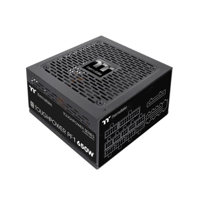 Блок питания, Thermaltake, Toughpower PF1 650W, PS-TPD-0650FNFAPE-1, 650W, ATX, Platinum, APFC, 20+4 pin, 2*4+4pin, 12*Sata, 4*Molex, 6*PCI-E 6+2 pin, FDD, Modular, Вентилятор RGB 12 см, 150х86х140мм, Чёрный