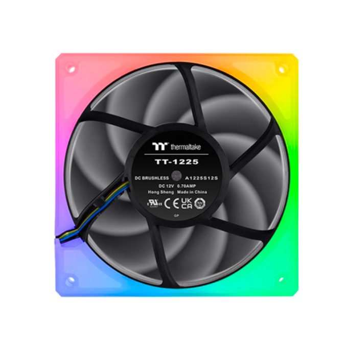 Кулер для компьютерного корпуса,Thermaltake, TOUGHFAN 14 (3-Fan pack), CL-F136-PL14SW-A, RGB 140мм вентилятор, 500-2000об.мин, 4pin, 30.7 dB(A), 107 CFM, 140x140x25мм, Чёрный