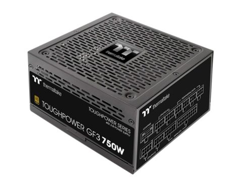 Блок питания, Thermaltake, Toughpower GF3 750W Gold, PS-TPD-0750FNFAGE-4, 750W, ATX 3.0, Gold, APFC, 20+4pin, 4+4pin, 8pin, 12*Sata, 4*Molex, 4*PCI-E 6+2pin, 1*12VHPWR, FDD, Modular, Вентилятор 13.5см, 150х86х160мм, Чёрный