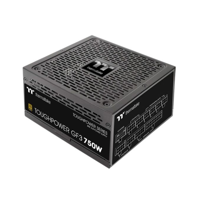 Блок питания, Thermaltake, Toughpower GF3 750W Gold, PS-TPD-0750FNFAGE-4, 750W, ATX 3.0, Gold, APFC, 20+4pin, 4+4pin, 8pin, 12*Sata, 4*Molex, 4*PCI-E 6+2pin, 1*12VHPWR, FDD, Modular, Вентилятор 13.5см, 150х86х160мм, Чёрный