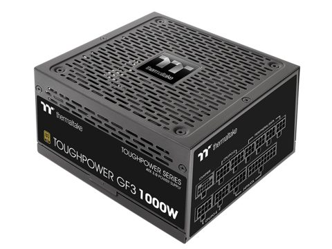 Блок питания, Thermaltake, Toughpower GF3 1000W, PS-TPD-1000FNFAGE-4, 1000W, ATX 3.0, Gold, APFC, 20+4pin, 4+4pin, 8pin, 12*Sata, 4*Molex, 4*PCI-E 6+2pin, PCI-E 12+4pin, FDD, Modular, Вентилятор 13.5см, 150х86х160мм, Чёрный