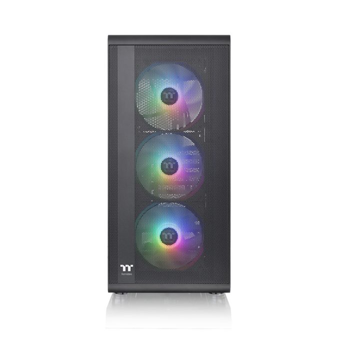 Компьютерный корпус, Thermaltake, S200 TG ARGB, CA-1X2-00M1WN-00, Mid Tower, ATX/M-ATX/Mini-ITX, USB 3.0*2, HD Audio *1, 3*120мм Вентилятор, Высота процессорного куллера до 166 мм, Длина VGA до 330 мм, 2*2,5"/2*3,5", Сталь, 3мм Закаленное стекло*1, 460*210*395.3мм, Без Б/П, Чёрный