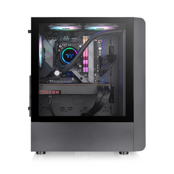 Компьютерный корпус, Thermaltake, S200 TG ARGB, CA-1X2-00M1WN-00, Mid Tower, ATX/M-ATX/Mini-ITX, USB 3.0*2, HD Audio *1, 3*120мм Вентилятор, Высота процессорного куллера до 166 мм, Длина VGA до 330 мм, 2*2,5"/2*3,5", Сталь, 3мм Закаленное стекло*1, 460*210*395.3мм, Без Б/П, Чёрный