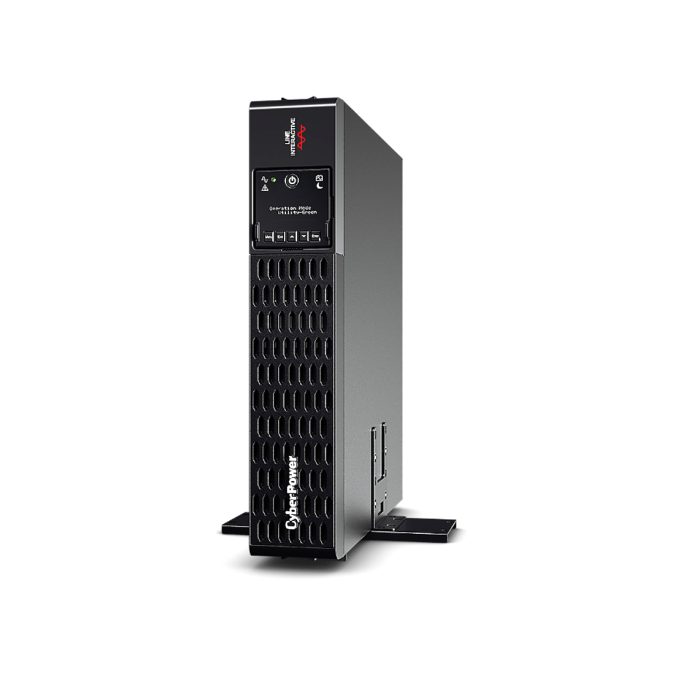 Источник бесперебойного питания, CyberPower, PR1000ERTXL2U, Мощность 1000ВА/1000Вт, PRIII-серия, Линейно-интерактивный, Стоечный 2U, LCD/Smart/BMS/USB/RS232/EPO/RJ11/RJ45/Serial/Сухие контакты, AVR: 159-288В, АКБ 12В/7Ач*4шт., Вых: 10xIEC C13, Чёрный