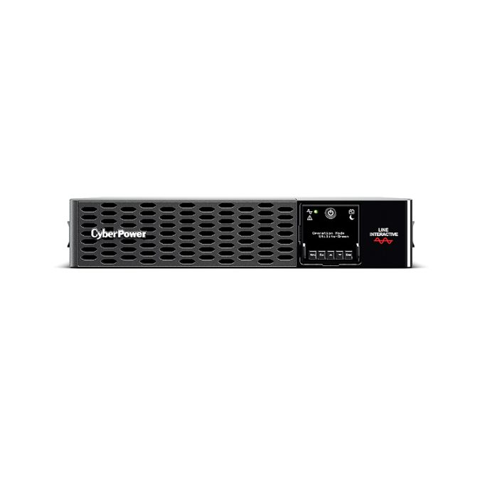 Источник бесперебойного питания, CyberPower, PR1000ERTXL2U, Мощность 1000ВА/1000Вт, PRIII-серия, Линейно-интерактивный, Стоечный 2U, LCD/Smart/BMS/USB/RS232/EPO/RJ11/RJ45/Serial/Сухие контакты, AVR: 159-288В, АКБ 12В/7Ач*4шт., Вых: 10xIEC C13, Чёрный