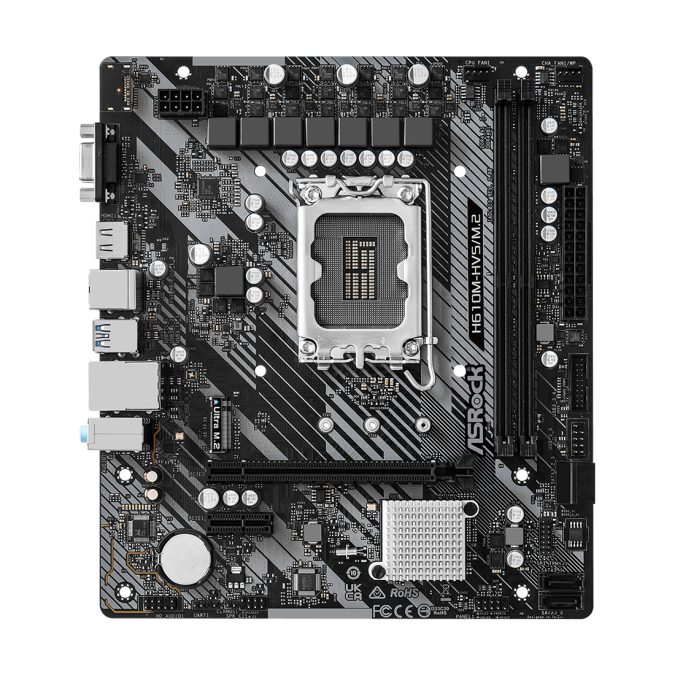 Материнская плата, ASRock, H610M-HVS/M.2 R2.0 (4710483939914), LGA1700, iH610, 2xDDR4 2666/2933/3200MHz, 4xSATA3, 1xM.2 (PCI-E 3.0x4), 1xD-Sub, 1xHDMI, 1xPCI-Ex16, 1xPCI-Ex1, mATX