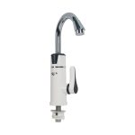 Бытовой кран с подогревом воды, AQUA, BEF-008B, 220В, Температура нагрева до +60 С, Длина кабеля 1.5м, Серебристый