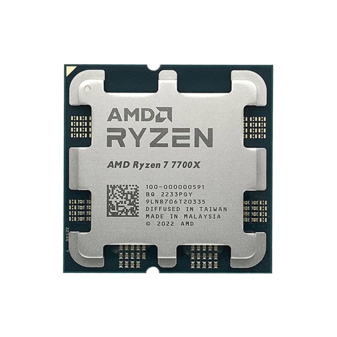 Процессор, AMD, AM5 Ryzen 7 7700X, oem, 8M L2 + 32M L3, 4.5 GHz, 8/16 Core, 105 Вт, Radeon™ Graphics