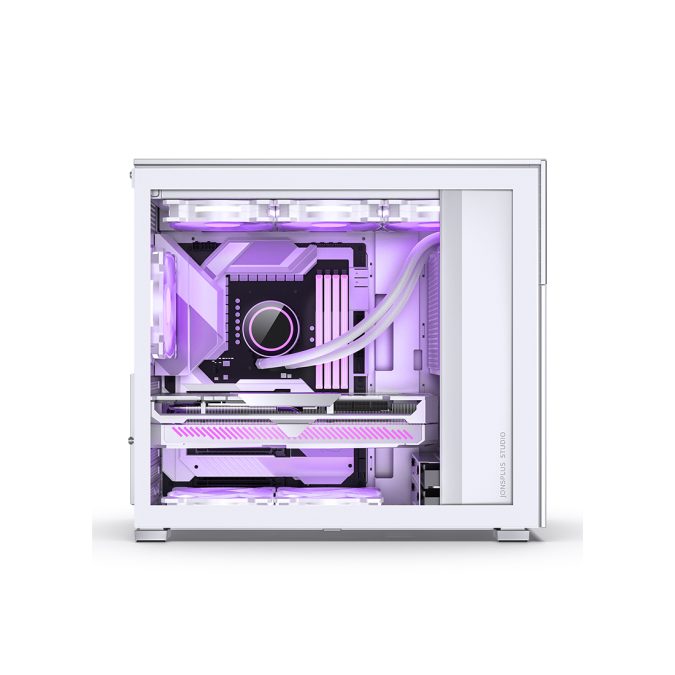 Компьютерный корпус, Jonsbo, D41 STD SCREEN, D41 STD SC White, Mid-Tower, ATX/M-ATX, USB Type-C*1, USB 3.0*1, Audio+Mic, Высота процессорного кулера до 168 мм, Длина видеокарты до 400 мм, 2*3.5/3*2.5, Сталь, Пластик, Закаленное стекло, 205*407*452, Экран 8", IPS, 300 кд, 1280х800, 60Гц, Белый