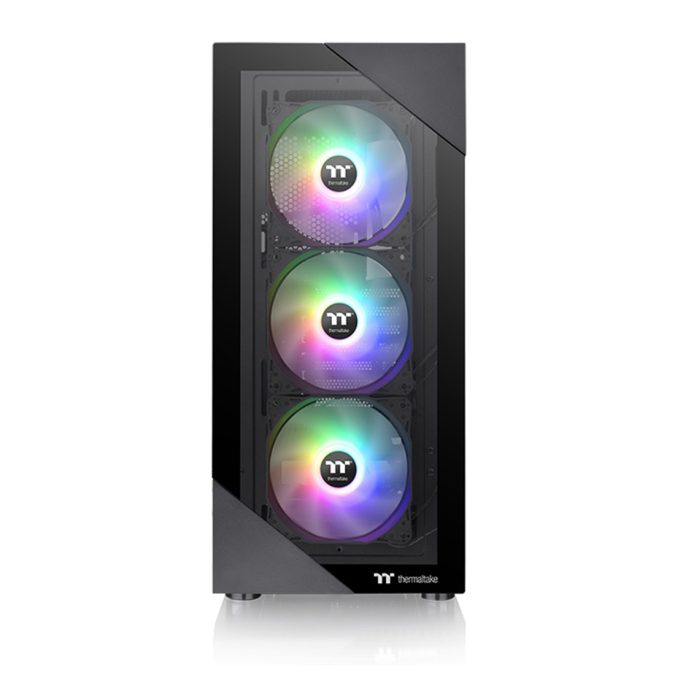 Компьютерный корпус, Thermaltake, View 200 TG Black ARGB, CA-1X3-00M1WN-00, Mid Tower, ATX/M-ATX/Mini ATX, USB3.0*2, HD-Audio, 3*120мм ARGB Lite fan, Высота кулерного процессора 166мм, Длина VGA до 300мм, 2*3,5"/3*2,5", Сталь, 3мм Закаленное стекло*1, Без Б/П, 460*210*395,3мм, Черный