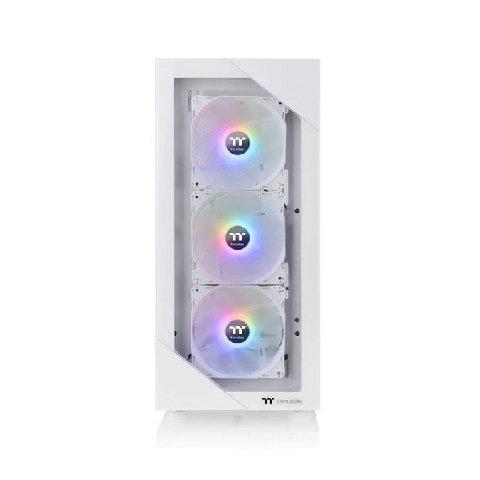 Компьютерный корпус, Thermaltake, View 200 TG ARGB, CA-1X3-00M6WN-00, Mid Tower, ATX/M-ATX/Mini ATX, USB3.0*2, HD-Audio, 3*120мм ARGB Lite fan, Высота кулерного процессора 166мм, Длина VGA до 300мм, 2*3,5"/3*2,5", Сталь, 3мм Закаленное стекло*1, Без Б/П, 460*210*395,3мм, Белый