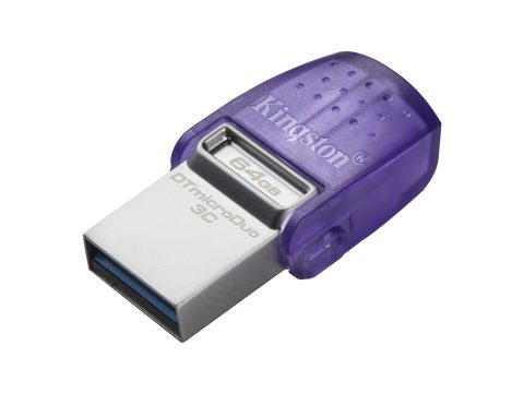 USB-накопитель, Kingston, DTDUO3CG3/64GB, 64GB, USB 3.2, Фиолетовый