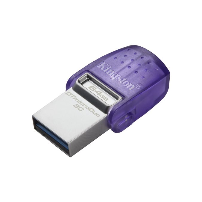 USB-накопитель, Kingston, DTDUO3CG3/64GB, 64GB, USB 3.2, Фиолетовый