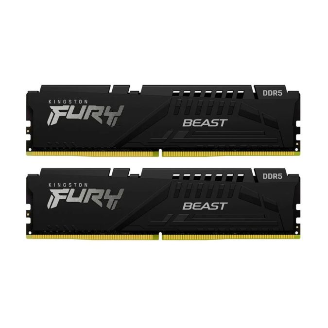 Комплект модулей памяти, Kingston, FURY Beast KF552C40BBK2-16 (Kit 2x8GB), DDR5, 16GB, DIMM , Чёрный