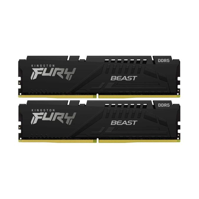 Комплект модулей памяти, Kingston, FURY Beast KF556C36BBEK2-32 (Kit 2x16GB), DDR5, 32GB, DIMM , Чёрный