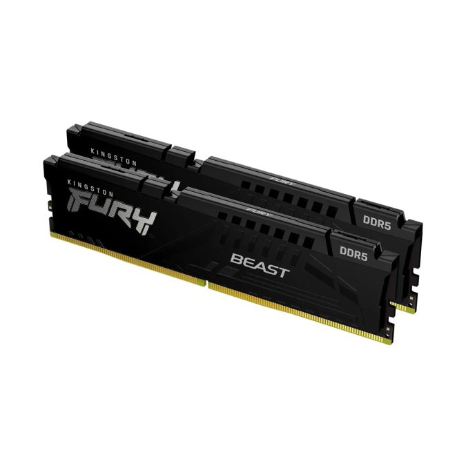 Комплект модулей памяти, Kingston, FURY Beast KF556C36BBEK2-32 (Kit 2x16GB), DDR5, 32GB, DIMM , Чёрный