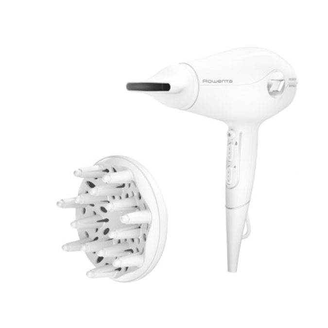Фен, Rowenta, CV6130F0, Мощность 2400 Вт, 3 температурных режима, 2 скорости, Диффузор, Концентратор, Ионизация