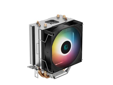 Кулер для процессора, Deepcool, AG300 LED R-AG300-BKLNMN-G, Intel 1851/1700/1200/115х и AMD AM5/AM4, 150W, 120мм 6-Color LED, 500- 3050±10% об/м, 32,5CFM,  30,5dB(A), 4pin, 119х77х129мм, Серебристый