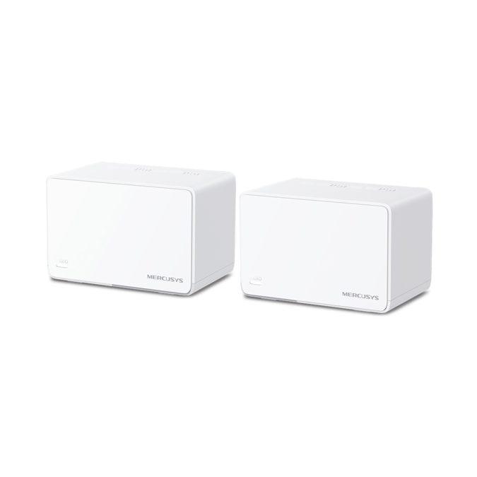 Маршрутизатор, Mercusys, Halo H80X(2-pack), Wi-Fi 6, 802.11a/b/g/n/ac/ax, 2,4 ГГц/5 ГГц, AX3000, 3 порта 10/100/1000M WAN/LAN, Домашняя Mesh Wi-Fi система (2 модуля)
