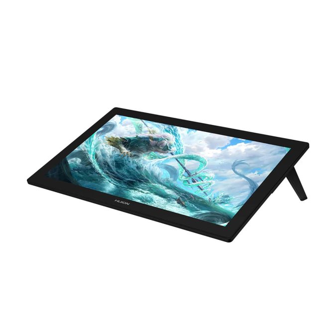 Графический планшет/монитор, Huion, Kamvas Pro 24 (4K) GT2401, 24", Разрешение 3840х2160, Яркость 220cd/m2, Матрица IPS, 5080 lpi, Чувствительность к нажатию 8192, Интерфейс HDMI, DP, GA, Рабочая область 527*296 мм., Чёрный