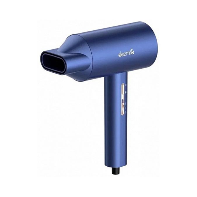 Фен для волос, Deerma, DEM-CF15W, 2 температурных режима, 2 скоростных режима, 1600-2000 Вт, Магнитная насадка, Синий