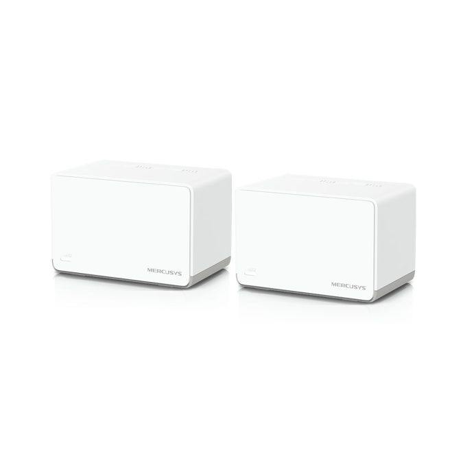 Маршрутизатор, Mercusys, Halo H70X(2-pack), Wi-Fi 6, 802.11a/b/g/n/ac/ax, AX1800, 2,4 ГГц/5 ГГц, 3 порта 10/100/1000M WAN/LAN, Домашняя Mesh Wi-Fi система (2 модуля)