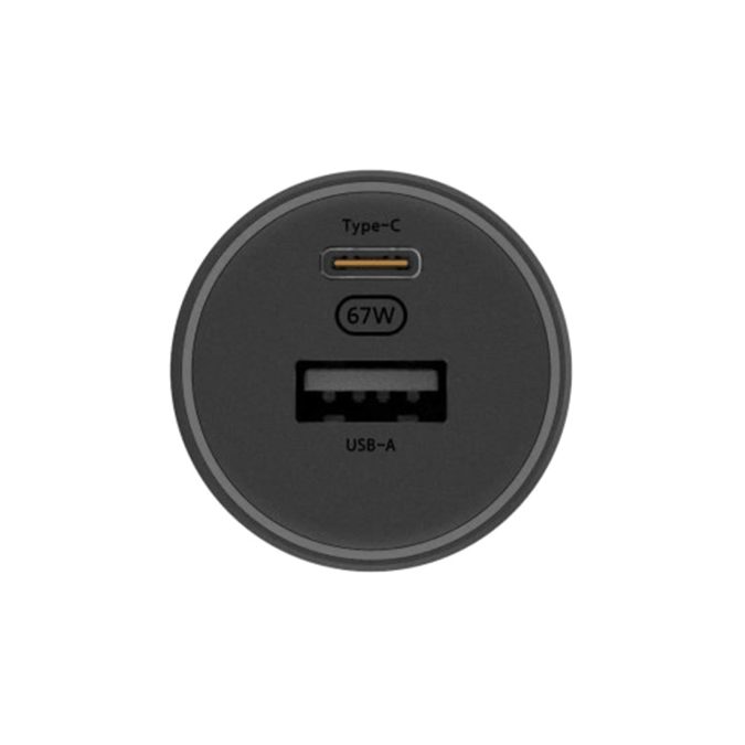 Автомобильное зарядное устройство, Xiaomi, 67W Car Charger (USB-A + Type-C), BHR6814GL/CC07ZM, Черный