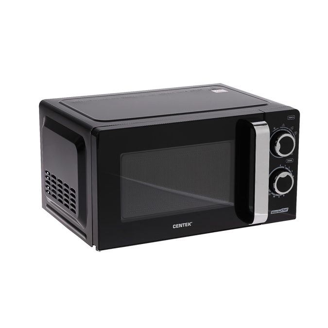 Микроволновая печь, Centek, CT-1575, 20л, Мощность 700т, Мех управление, Подсветка, Таймер, 6 режимов, Тарелка 245мм, Черный