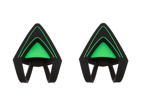 Накладные кошачьи ушки на гарнитуру, Razer, Kitty Ears for Kraken (Green), RC21-01140200-W3M1, Регулируемый дизайн для различных образов, Прочный и водонепроницаемый для беспроблемного использования, 20 гр, Зеленый