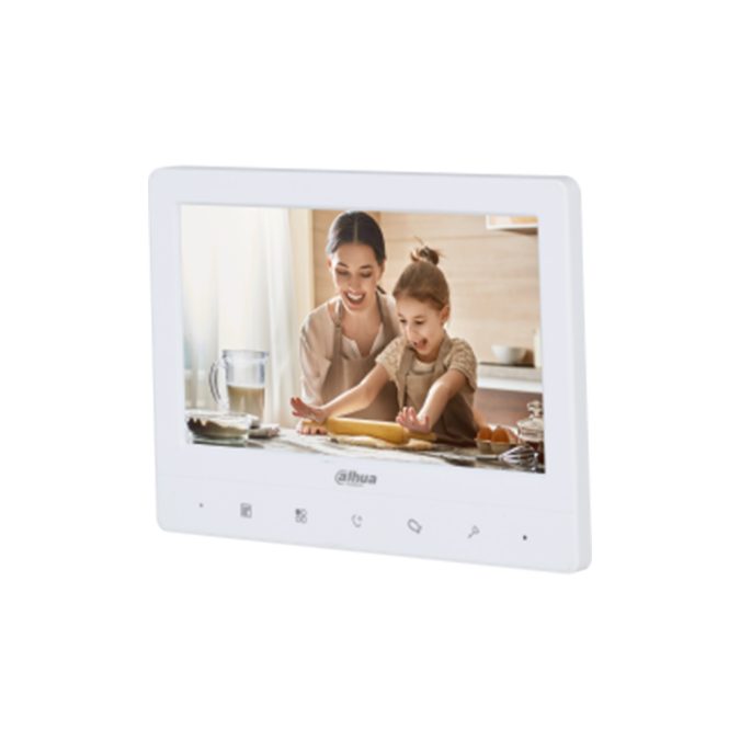 Монитор, Dahua, DHI-VTH1020J 7,0", 7 дюймовый TFT резистивный сенсорный экран, Интеграция сигнализации