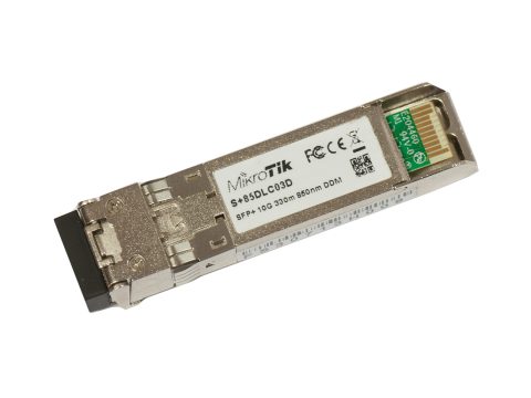 Трансивер, MikroTik, S+85DLC03D, SFP+, 10G, MM, 850nm, 300m