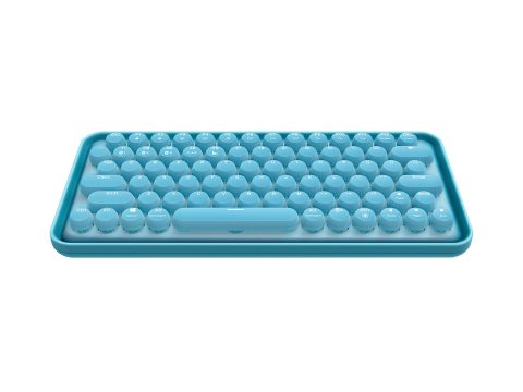 Клавиатура, Rapoo, Ralemo Pre 5, 2.4 Гц, Bluetooth 5.0, 79 клавиш, USB, Перезаряжаемая литиевая батарея, Англ/Рус, Голубой