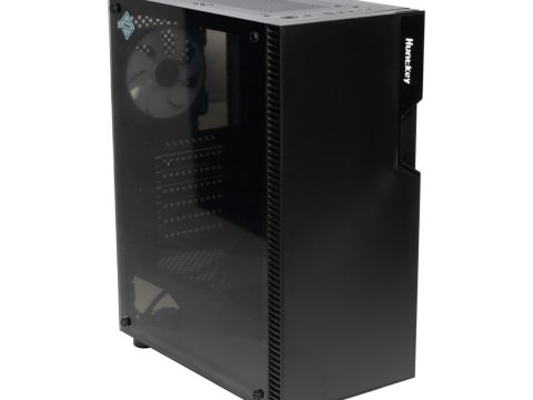 Компьютерный корпус, Huntkey, GS450C, ATX/Micro ATX, USB 1*3.0/2*2.0, HD-Audio+Mic, Кулер 3*12см FRGB, Высота процессорного кулера до 160 мм, Длина VGA до 320мм, 2*3.5"/2*2.5", Слот 7, Толщина 0,5мм, 360x200x450мм, Без Б/П, Чёрный