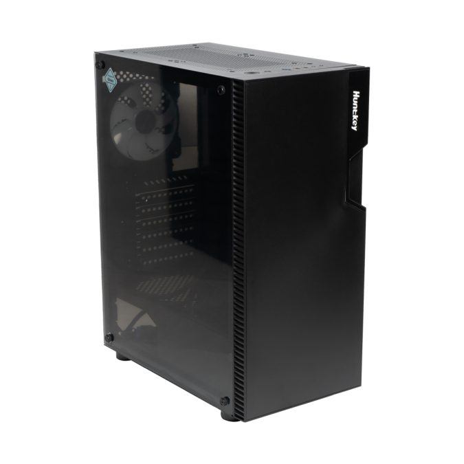 Компьютерный корпус, Huntkey, GS450C, ATX/Micro ATX, USB 1*3.0/2*2.0, HD-Audio+Mic, Кулер 3*12см FRGB, Высота процессорного кулера до 160 мм, Длина VGA до 320мм, 2*3.5"/2*2.5", Слот 7, Толщина 0,5мм, 360x200x450мм, Без Б/П, Чёрный