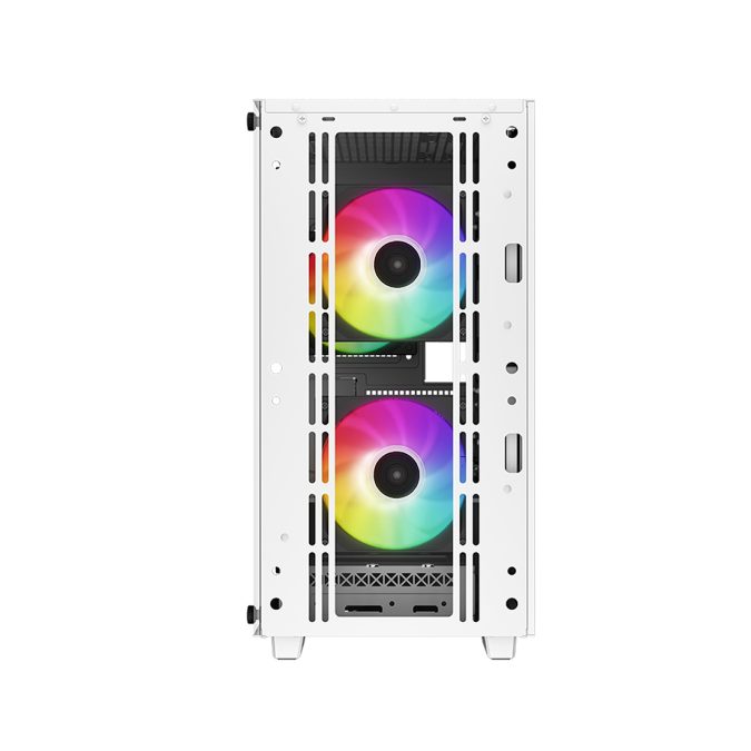 Компьютерный корпус, Deepcool, CC360 WH ARGB R-CC360-WHAPM3-G-1, Mini-ITX/Micro ATX, USB 3.0/2.0, HD-Audio+Mic, Кулер 3*120мм ARGB, Высота процессорного кулера до 165мм, Длина VGA до 320мм, 2*3.5"/2+1*2.5", Толщина 0,5мм, 418x215x431мм, Без Б/П, Белый